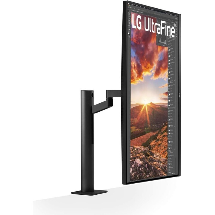 Moniteur LCD|LG|31,5"|Panneau IPS|3840x2160|16:9|60Hz|5 ms|Haut-parleurs|Pivotant|Pivot|Hauteur réglable|Inclinaison|Couleu