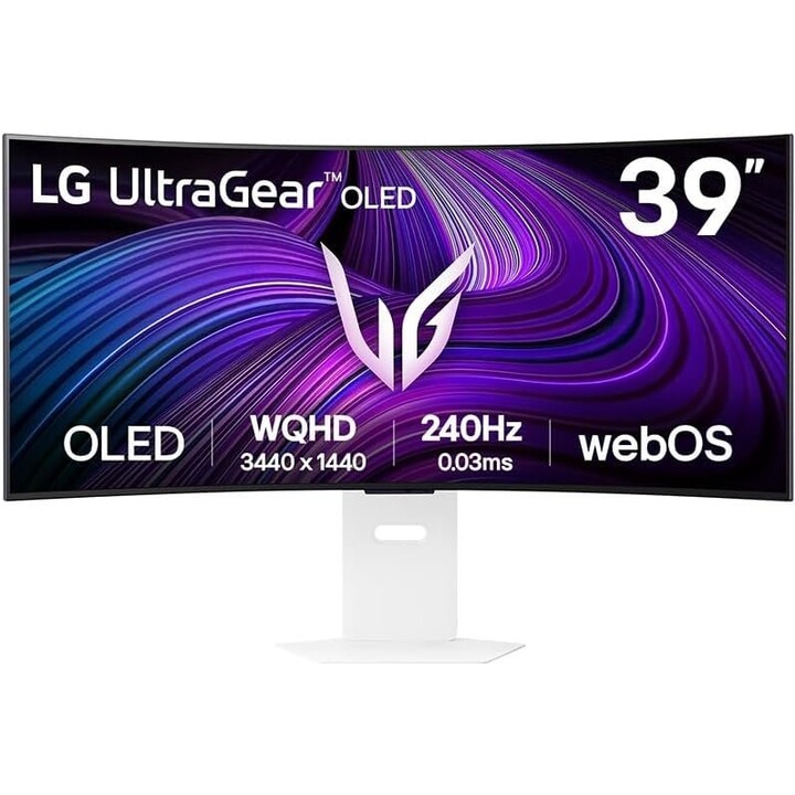 Monitor|LG|39GX90SA-W|39"|Gaming/Curvo/21:9|Giratorio|Altura ajustable|Inclinación|Mate|Panel OLED|3440x1440|21:9|240Hz|0,0