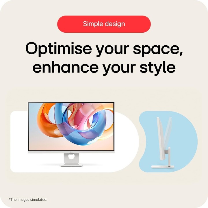 Monitor LG 27u731sa-w - Monitor Myview de 27", Painel IPS, (3840