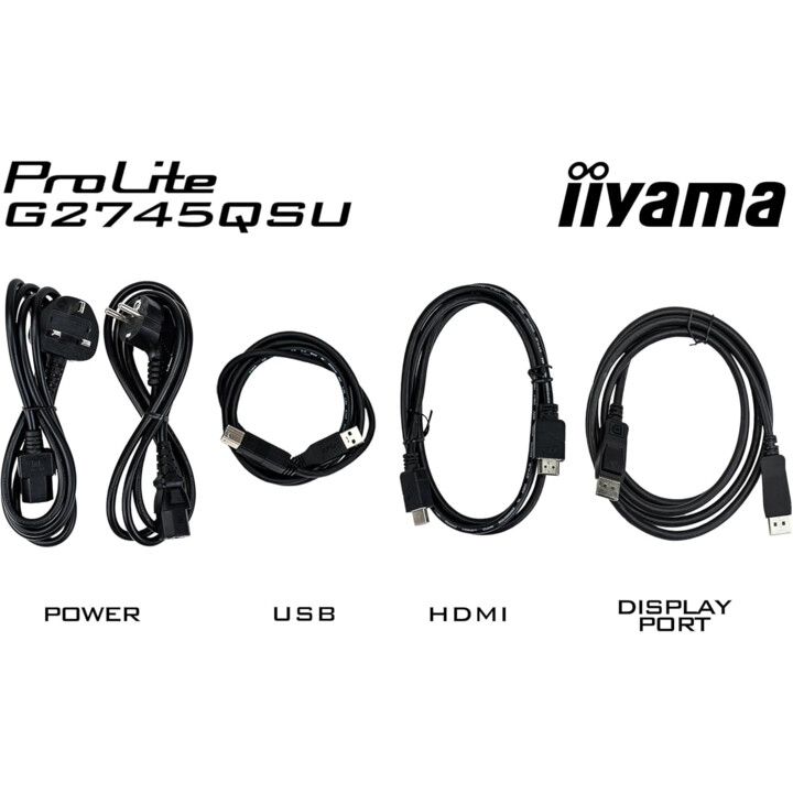 Monitor da gioco IPS iiyama G2745QSU-B1 da 27", G-Master Black Hawk, FreeSync, 2560x1440100Hz, 250cd/m², HDMI