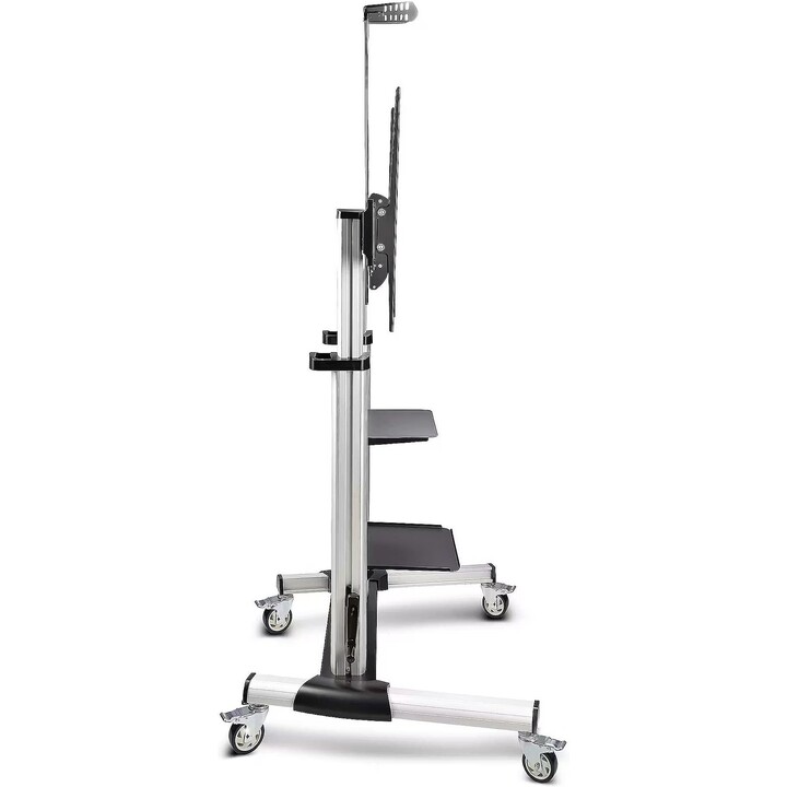 Carrello porta TV rotante su ruote fino a 100" 220lb Screen Mobile Altezza Regolabile