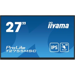 iiyama T2755MSC-B1 27" IPS touch monitor, 1920x1080, HDMI, Displayport, 360cd/m², USB Hub 2X 3.2
