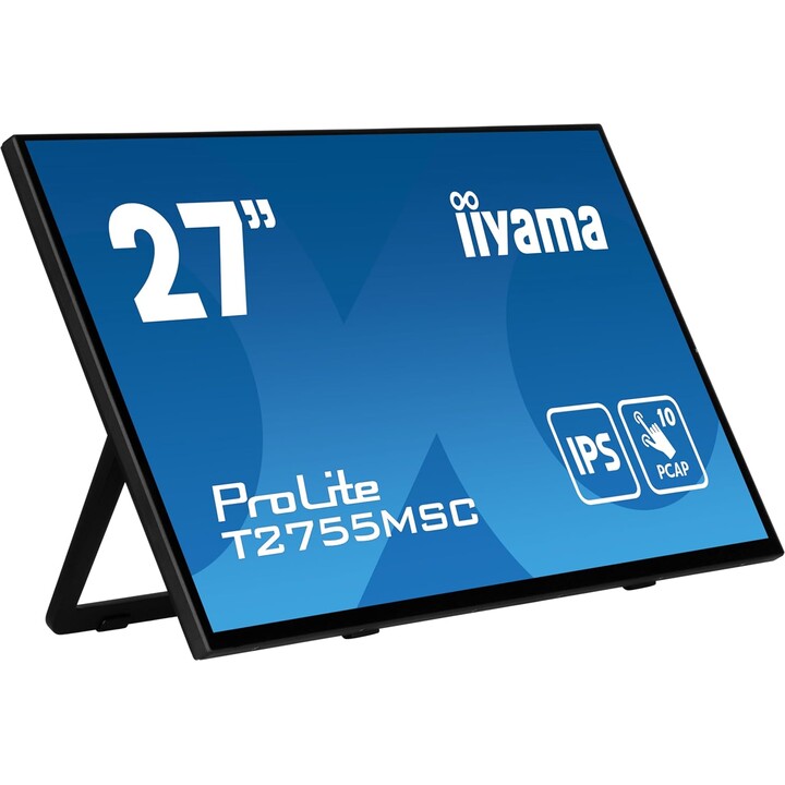 Monitor táctil iiyama T2755MSC-B1 27" IPS, 1920x1080, HDMI, Displayport, 360cd/m², USB Hub 2X 3.2