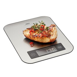 Bilancia da cucina elettronica rettangolare da banco in acciaio inossidabile GEFU SCORE