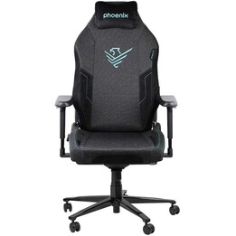 Phoenix Technologies - Chaise de jeu Monarch R, cuir synthétique, facile à nettoyer, réglages lombaires et de l'appui-tête, supp