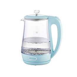 Maestro MR-052-BLUE Bollitore elettrico in vetro, blu 1,7 L