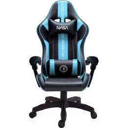Silla de juego NASA - Atlantis Negro y Azul