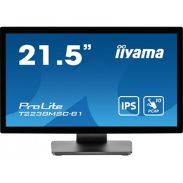 iiyama ProLite T2238MSC-B1 Monitor de tela sensível ao toque LED FHD de 54,6 cm (21,5") 1920 x 1080 pixels, preto
