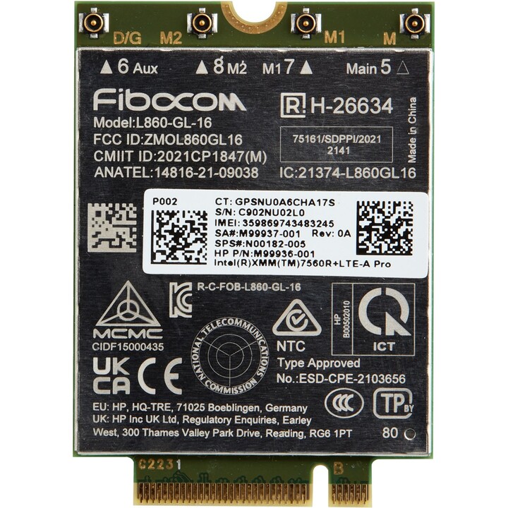 XMM 7560 R+ 4G LTE-Advance WWAN