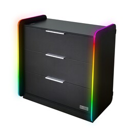 X Rocker Electra Gaming Chest with 3 Drawers and RGB Lighting - Black