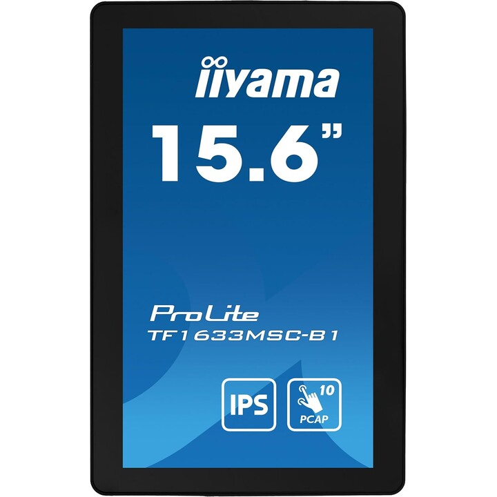 Monitor iiyama TF1633MSC-B1-15.6", IPS, 1920x1080/75Hz, 1H1DP