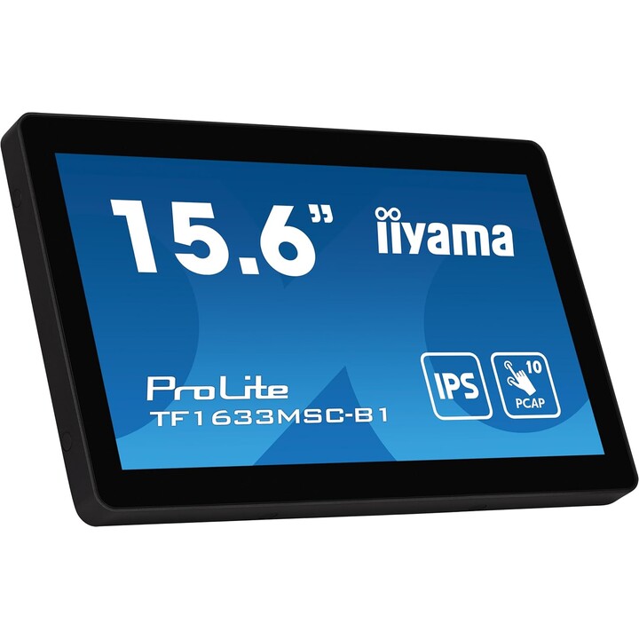 Moniteur iiyama TF1633MSC-B1-15.6", IPS, 1920x1080/75Hz, 1H1DP