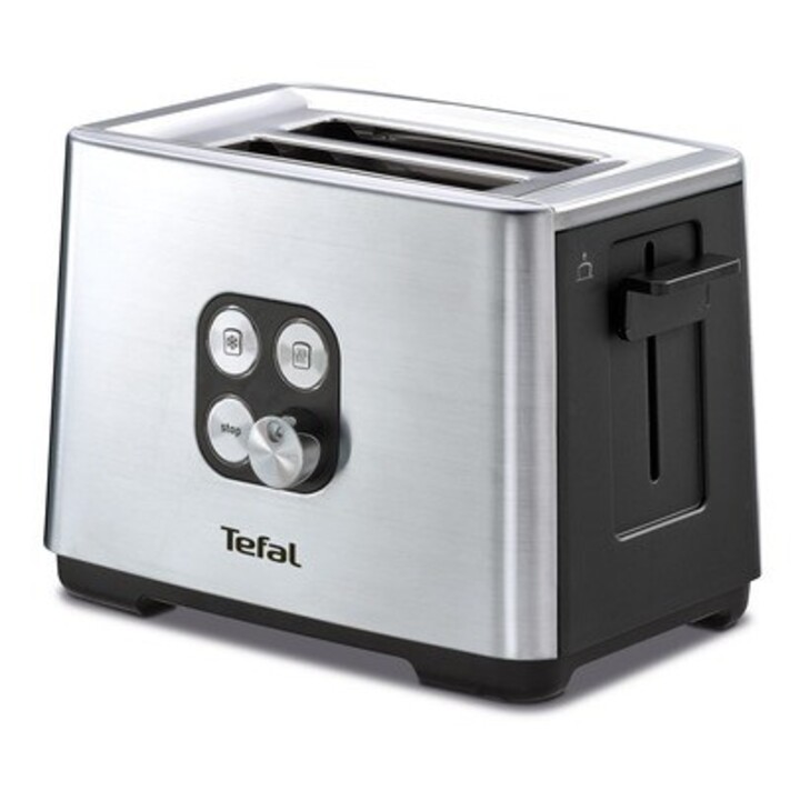 Panela Tefal Equinox TT420D 7, 2 fatias, preta, aço inoxidável
