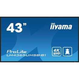 iiyama LH4365UHSB-B1 Schermo professionale da 43″ 4K UHD 800 nit Android 11 Wifi 24/7