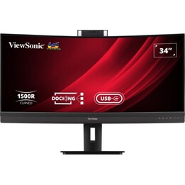 Monitor curvo Viewsonic VG3457CV de 86,4 cm con resolución 21:9, HDMI/DP/USB-C/LAN, UWQHD