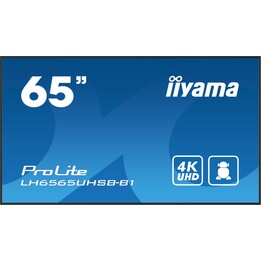 iiyama LH6565UHSB-B1 (64,5 Zoll) LED-WLAN, 800 cd/m², 4K-Ultra-HD-Signalisierungsdisplay, Schwarz