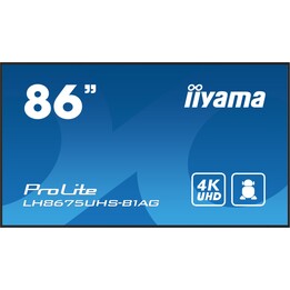 iiyama LH8675UHS-B1AG 2.17 m (85.6") LCD Wifi 500 cd/m² 4K UHD Black Signage Display