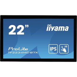 Monitor LED IPS iiyama Prolite TF2234MC-B7X da 55 cm (21,5"), FHD, cornice aperta, multi-touch capacitivo a 10 punti