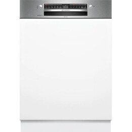 Bosch SMI4HAS07E, Lavavajillas semi-integrado con Home Connect para control remoto y secado, Acero Inoxidable