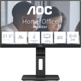 Monitor AOC 22E2UMF 22" FHD, 75 Hz, VA, 4 ms GtG, sincronizzazione adattiva, altezza regolabile
