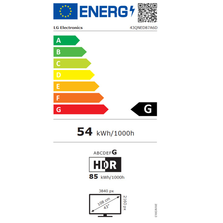 LG QNED evo AI 43QNED87A6D 43" 4K Ultra HD Mini LED Smart TV Wifi Preto
