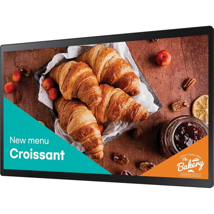 Pantalla plana LED de señalización digital Samsung Qb24c-t 61cm (24") WiFi 250 cd/m² Full HD Negro
