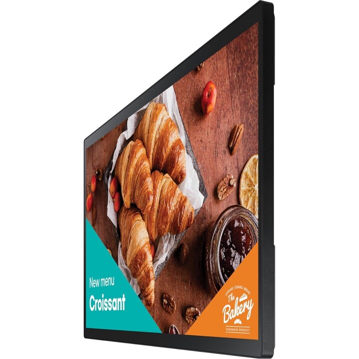 Pantalla plana LED de señalización digital Samsung Qb24c-t 61cm (24") WiFi 250 cd/m² Full HD Negro