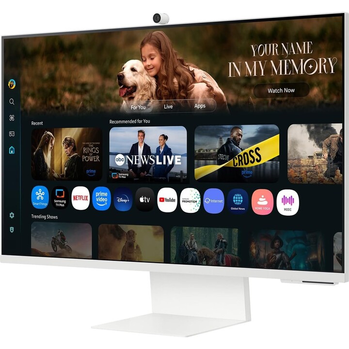 Smart Monitor Samsung M8 M80F S32FM801UU 32/ 4K/ Multimedia/ Height adjustable/ Smart TV/ Webcam/ White