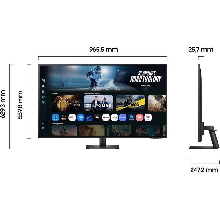 Monitor inteligente Samsung M70F S43FM700UU de 108 cm (43")