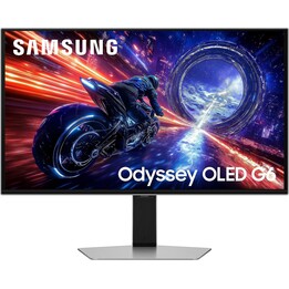 Moniteur Samsung Odyssey G6 27" QHD 500Hz OLED G-Sync FreeSync CoreSync CoreLighting+ Silver