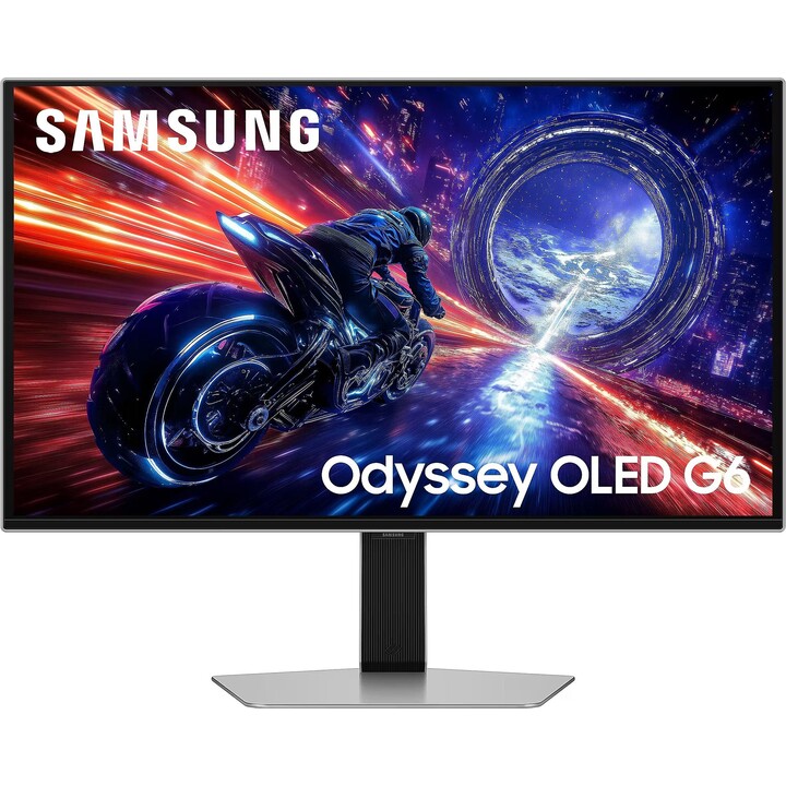 Samsung Odyssey G6 27" QHD 500Hz OLED G-Sync FreeSync CoreSync CoreLighting+ Silber Monitor
