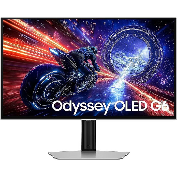 Samsung Odyssey G6 27" QHD 500Hz OLED G-Sync FreeSync CoreSync CoreLighting+ Silber Monitor