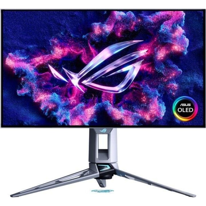 Monitor Asus ROG Swift OLED PG27AQWP-W 26.5" Quad HD 540Hz WOLED 0,02 ms, color Plata