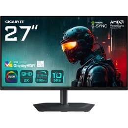 GIGABYTE MO27Q2A Monitor OLED 27" QHD 280Hz 0,03ms FreeSync Pro G-SYNC Altezza USB HDR400