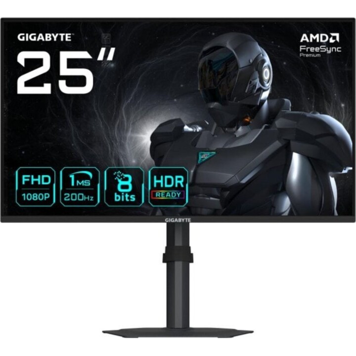 Monitor Gaming Gigabyte G25F2 24.5" FHD 200Hz 1ms HDR10 SS-IPS FreeSync Altavoces Negro