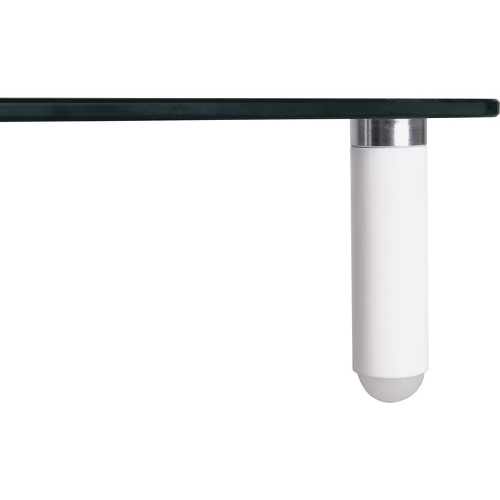 Equip EQ650882 Soporte de Sobremesa Vidrio Templado 20kg Carga Maxima Soporte Monitor TV Acero Negro 260x600x120mm