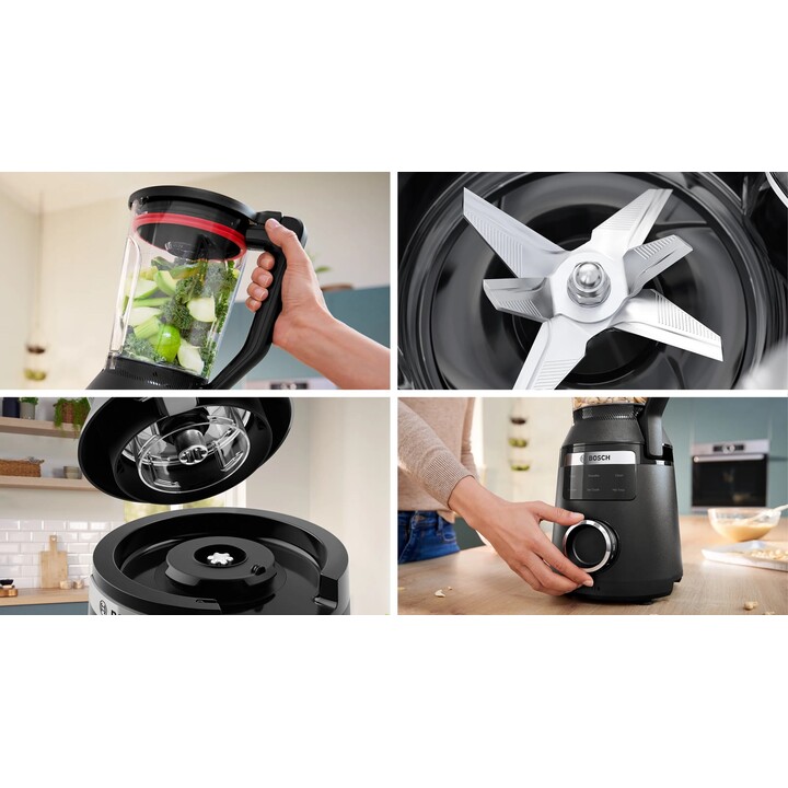 Bosch Serie 6 MMB6652B blender 2 L Mélangeur de table 1800 W Noir