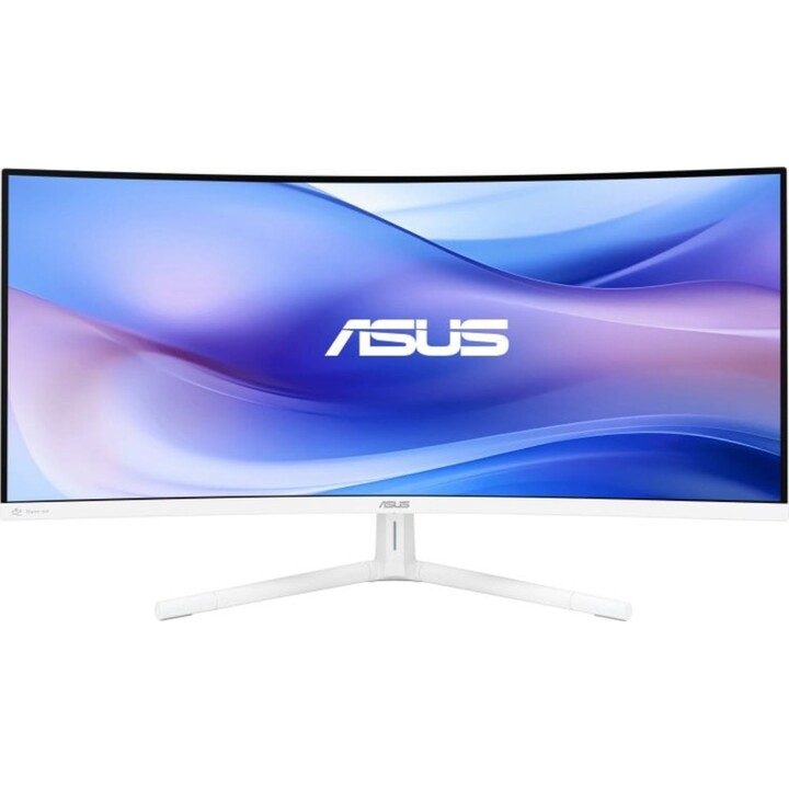 Monitor curvo ASUS VU34WCIP-W 34" VA UltraWide QHD 100Hz Altavoces HDR10 USB-C, Blanco