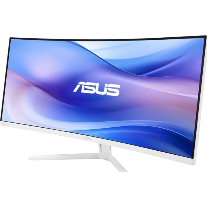 ASUS VU34WCIP-W Moniteur incurvé VA UltraWide QHD 100 Hz HDR10, haut-parleurs USB-C 34 po, blanc