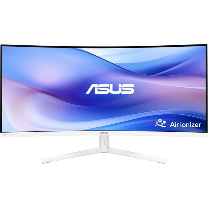 ASUS VU34WCIP-W 34" VA UltraWide QHD 100Hz gebogener Monitor HDR10 USB-C-Lautsprecher, Weiß