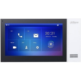 Dahua - Dh-vth2421fw-p - Monitor da interno 7" Superficie per Videocitofono Ip Poe Sd 6e 1s Allarme Bianco