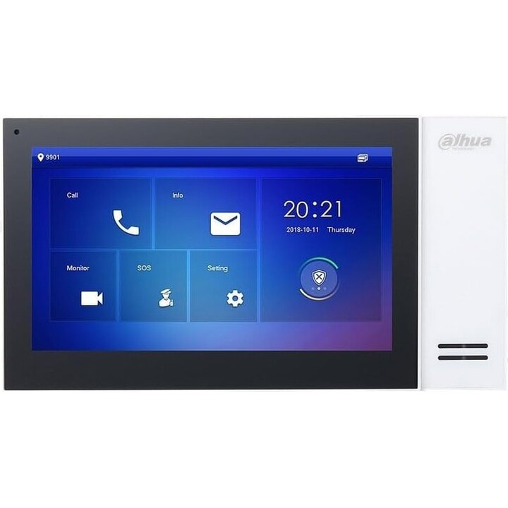 Dahua - Dh-vth2421fw-p - Monitor da interno 7" Superficie per Videocitofono Ip Poe Sd 6e 1s Allarme Bianco