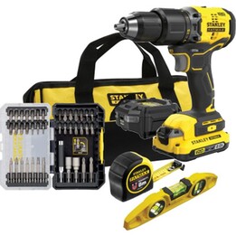Conjunto furadeira-parafusadeira +acessórios SFMCK101D1S STANLEY