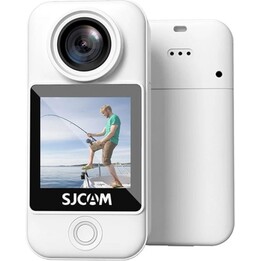 SJCAM C300 Pocket Blanc 4K 30fps 20MP Stabilisation 6 axes WiFi 5G Batterie 1000mAh 120min Etanche 30m Zoom 8x
