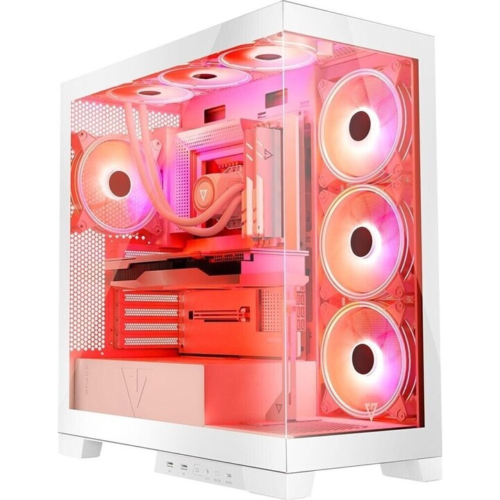 MODECOM Volcano SPACE APEX ARGB MIDI USB 3.0 X 2 CYPE-C caixa de computador branco