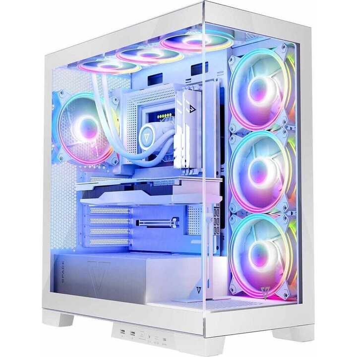 MODECOM Volcano SPACE APEX ARGB MIDI USB 3.0 X 2 CYPE-C computer case white