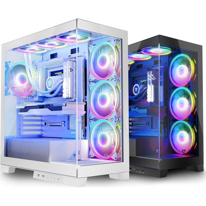 MODECOM Volcano SPACE APEX ARGB MIDI USB 3.0 X 2 CYPE-C computer case white