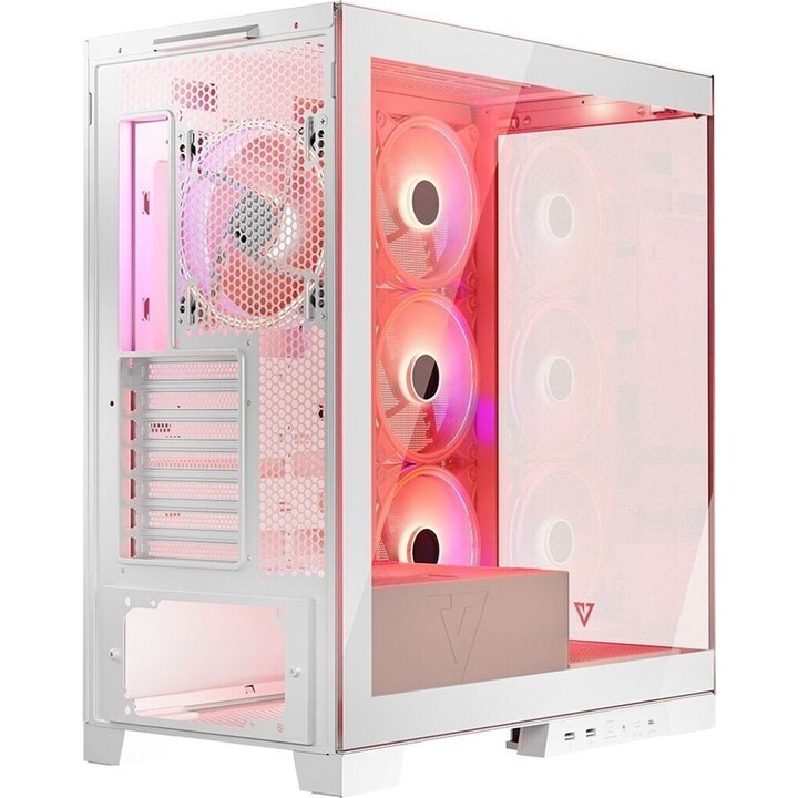 Computergehäuse MODECOM Volcano SPACE APEX ARGB MIDI USB 3.0 X 2 CYPE-C weiß