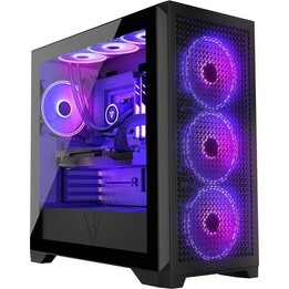 MODECOM Caja de ordenador VOLCANO EXPANSE T APEX ARGB MIDI Negro