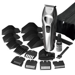 Wahl 09888-1316 depiladora para la barba AC/Batería 12 2,5 cm Negro, Acero inoxidable